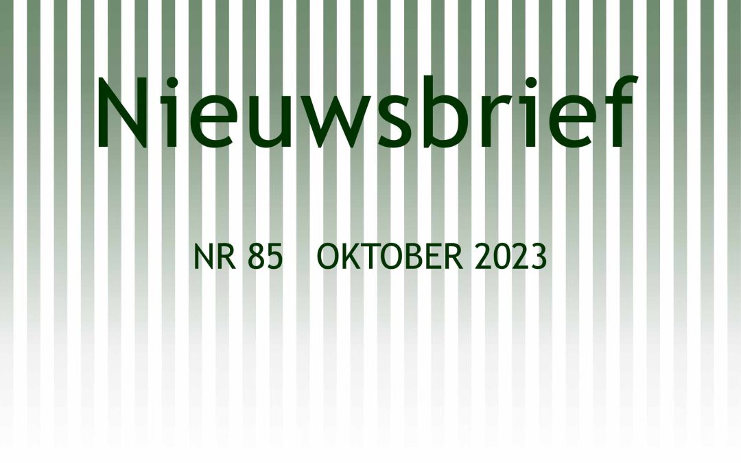 Nieuwsbrief oktober 2023